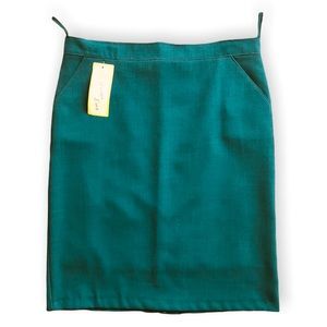 Green Straight Pencil Skirt Size 10
